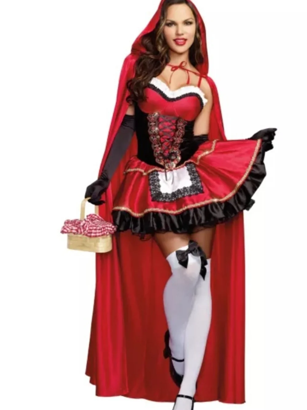 Spirit Halloween Little Red Riding Hood Costume Dress Plus Size 1X 2X Cosplay - Picture 1 of 10